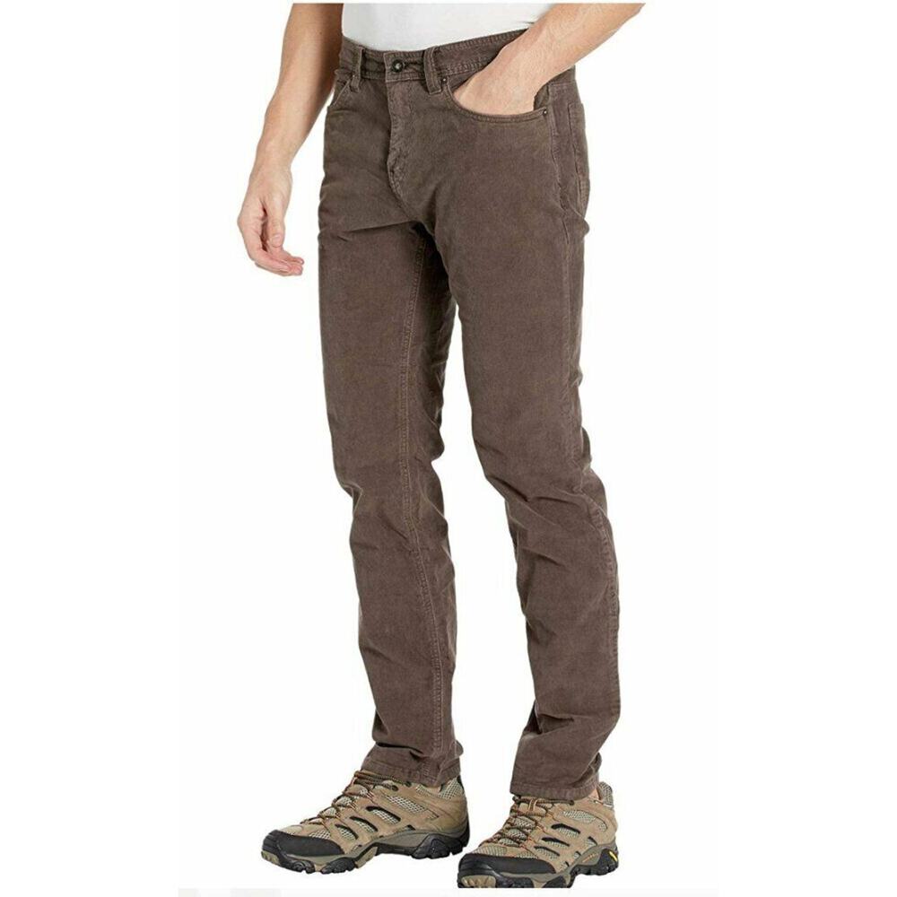 NEW prAna SCORCHED BROWN SUSTAINER CORD CORDUROY PANTS JEANS SIZE 40 40x30
